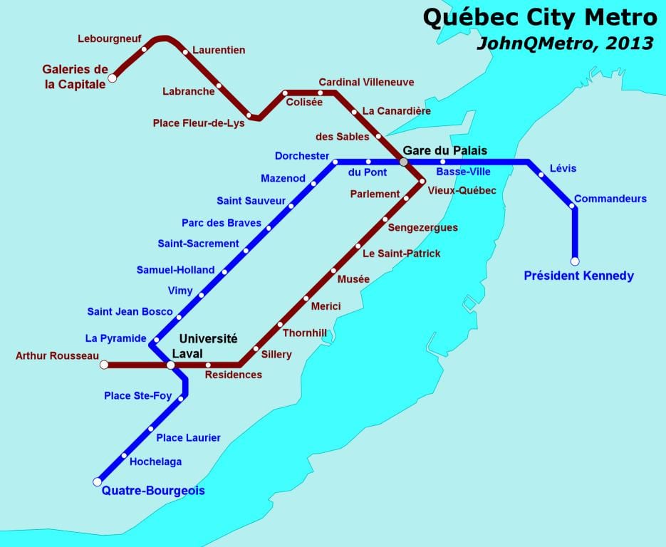 Quebec City subway kart