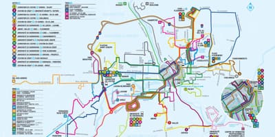 Quebec City bussruter kart