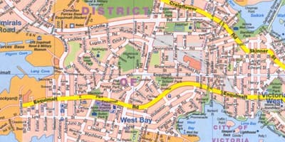 Street map of Quebec City
